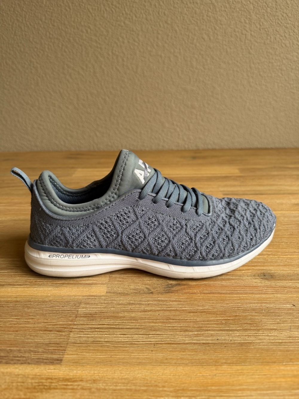 APL Women's Gray Knit Slip-On Athletic Sneakers - Picture 5 of 11